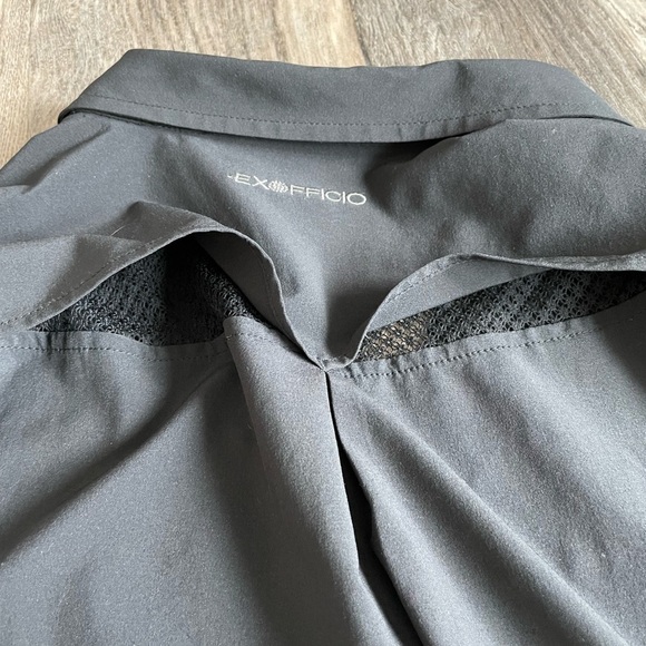 ExOfficio Long Sleeve Lightscape Black Button Up Shirt, size xs, 4-6 - Picture 9 of 10